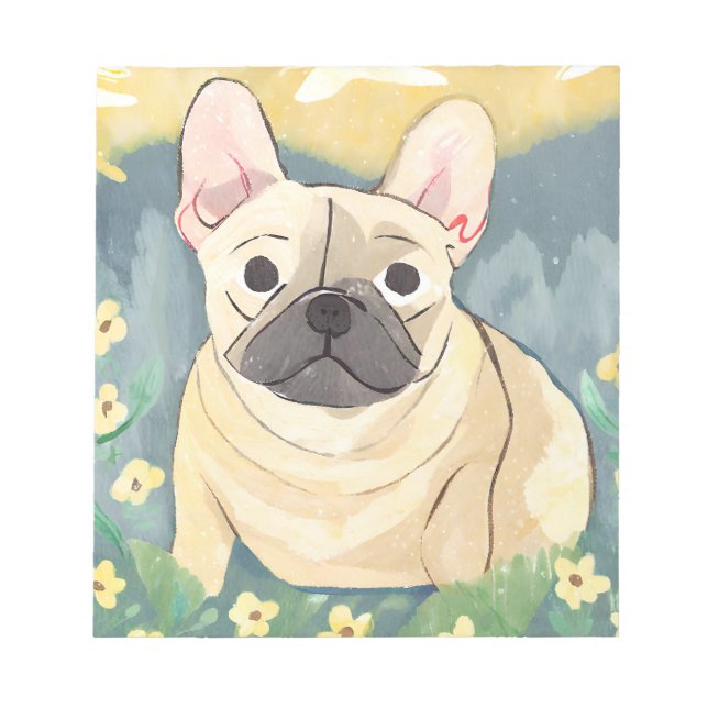 Carnet français Bulldog - Amoureux des chiens (Devant)
