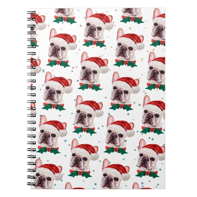 Carnet Français Chien de Noël race Chien de Noël Motif (Devant)