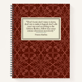 Carnet Franz Kafka Citation de l'auteur