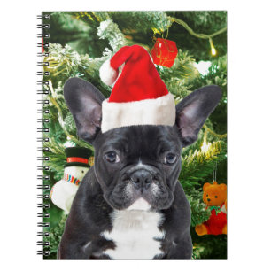 Carnet French Bulldog Arbre de Noël Ornements Snowman