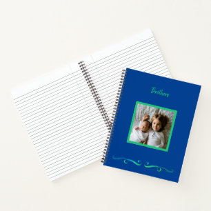 Carnet Frères photo encadrée personnalisée