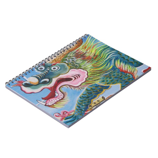 Carnet Fresque chinoise Foo Dog / Lion Guardian (Côté gauche)