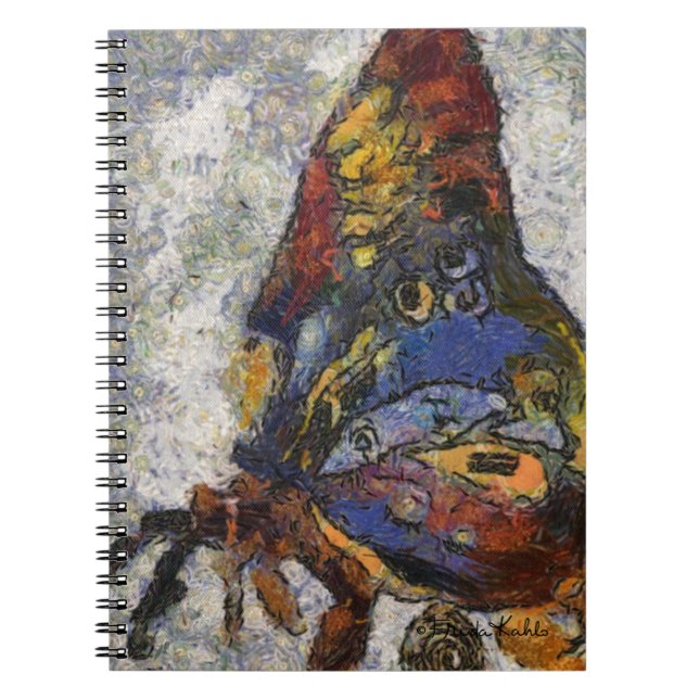 Carnet Frida Kahlo Butterfly Monet Inspiré (Devant)
