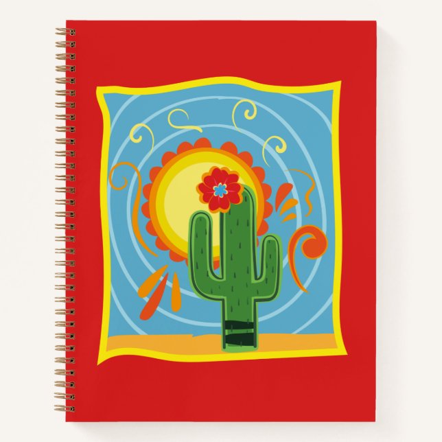 Carnet Frida Kahlo Cactus Graphic (Devant)