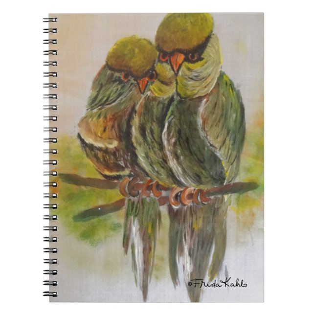 Carnet Frida Kahlo Oiseaux peints (Devant)