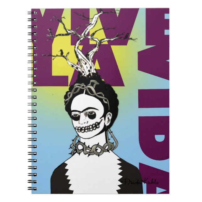Carnet Frida Kahlo Pop Art Portrait (Devant)