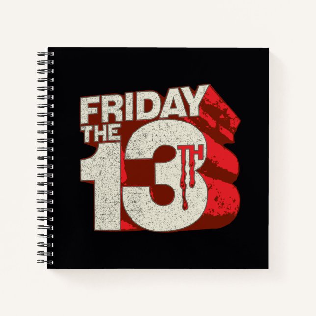 Carnet Friday the 13th | Bleeding Stacked 3D Logo (Devant)