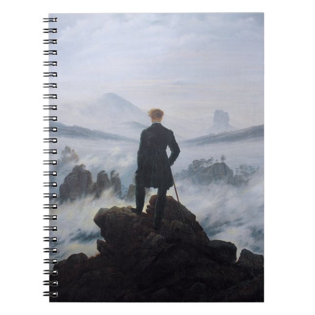 Carnet Friedrich's Wanderer au-dessus de la mer de brouil (Devant)
