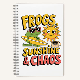 Carnet Frogs, Sunshine & Chaos - Été amusant