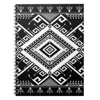 Carnet Frontière indienne géométrique ethnique, abstraite