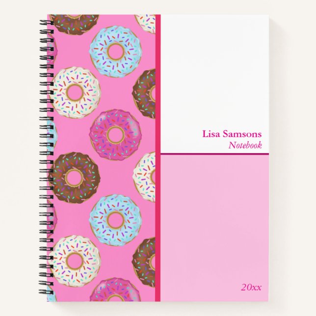 Carnet Frosted Doughnuts Custom Notebook  (Devant)