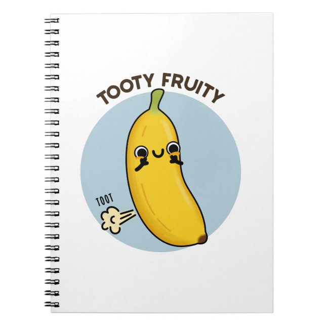 Carnet Fruité Tooty Funky Banana Fruit Pun (Devant)