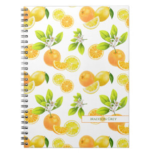Carnet Fruits d'agrumes Oranges et citrons Patten