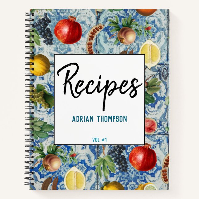 Carnet Fruits d'été méditerranéens et recettes de mosaïqu (Devant)