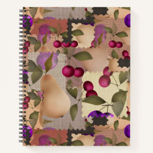 Carnet Fruits, patchwork