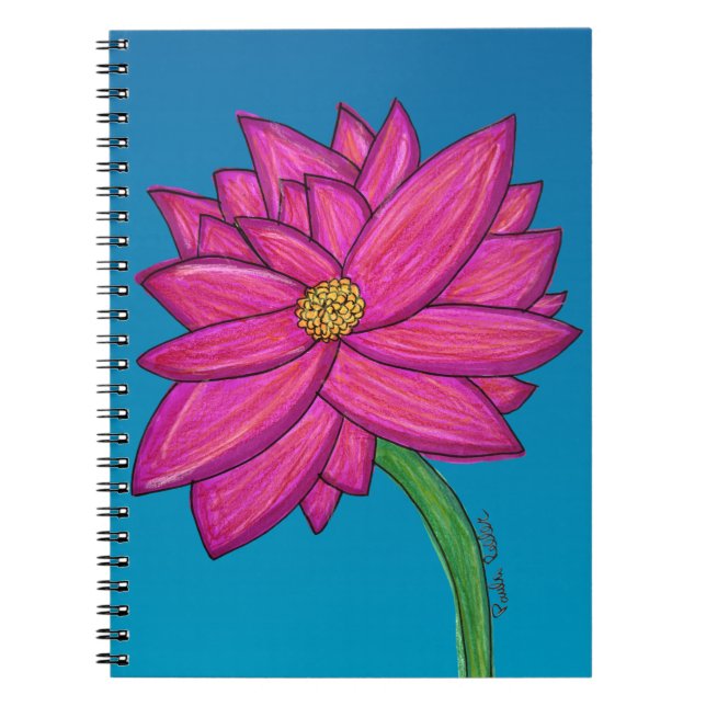 Carnet Fuchsia Pink Flower (Devant)