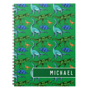 Carnet Fun Dinosaur Pattern