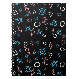 Carnet Fun motif répétitif dans les couleurs du drapeau t