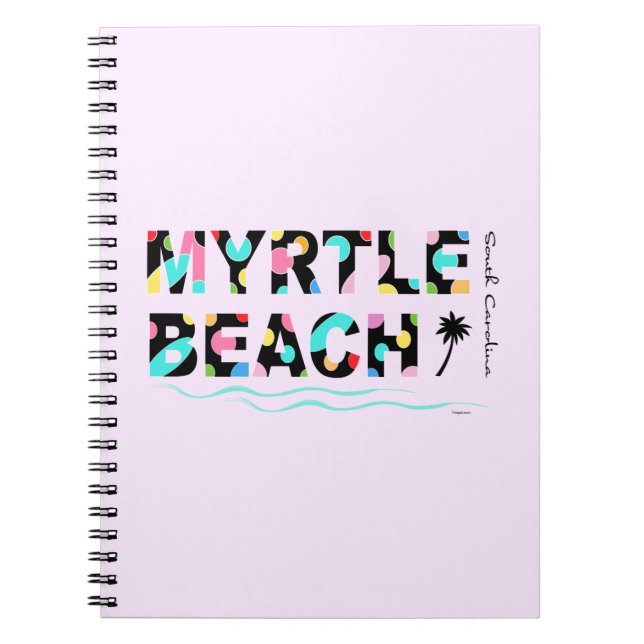 Carnet Fun Myrtle Beach, SC Cool graphique (Devant)