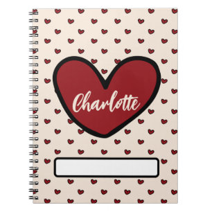 Carnet Fun Styliste Sweet Heart motif papeterie Cadeaux