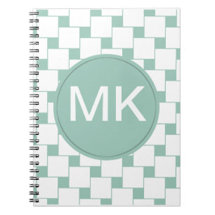 Carnet Fun tissé Carré Mint Green