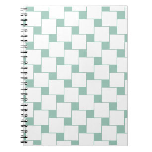Carnet Fun tissé Carré Mint Green