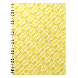Carnet Fun Yellow Crayon Motif