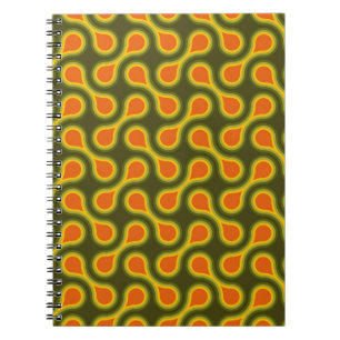 Carnet Funky 1970 Metaball Graphic Circle Barbell Green