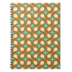 Carnet Funky 1970 Metaball Graphic Circle Barbell Orange