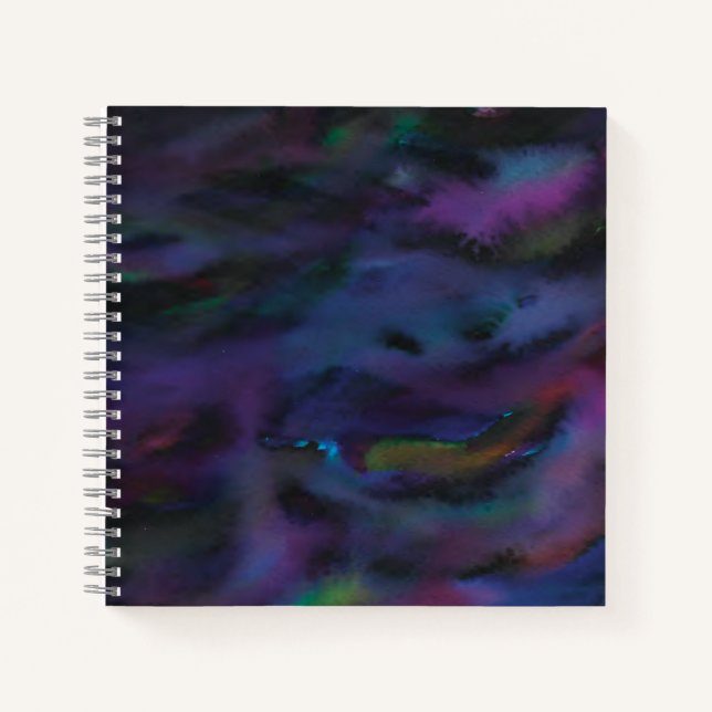 Carnet Funky personnalisé couleur abstraite de l'eau de f (Devant)