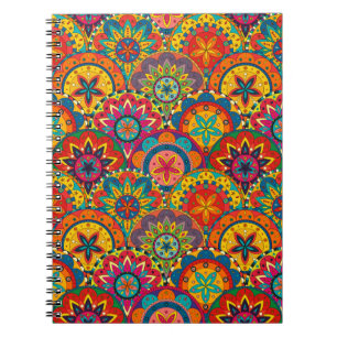 Carnet Funky Retro couleur Motif Mandala