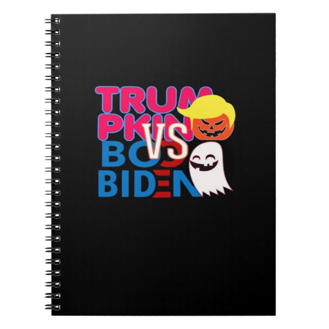 Carnet Funky Trumpkin Vs Boo Biden Classe Design Hallowee (Devant)