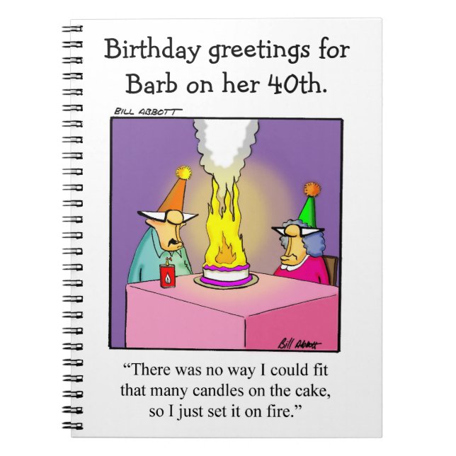 Carnet Funny 40th Birthday Party Guestbook (Devant)