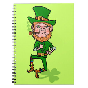 Carnet Funny Angry Lucky Irish Leprechaun