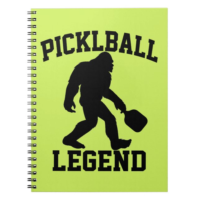 Carnet Funny Bigfoot Pickleball Legend (Devant)