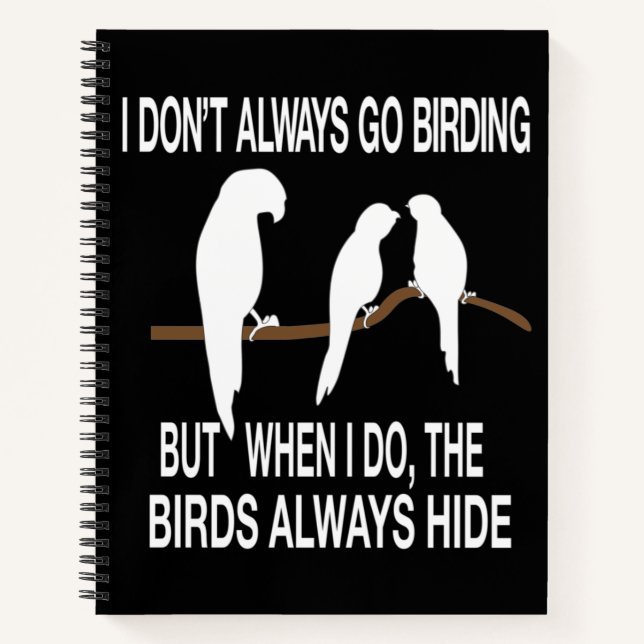 Carnet Funny Birding drôle Birds cite (Devant)