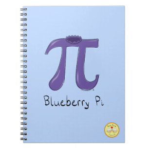 Carnet Funny Blueberry Pi Symbole enseignant de mathémati