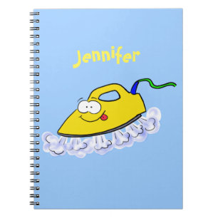 Carnet Funny cartoon iron laundry illustration