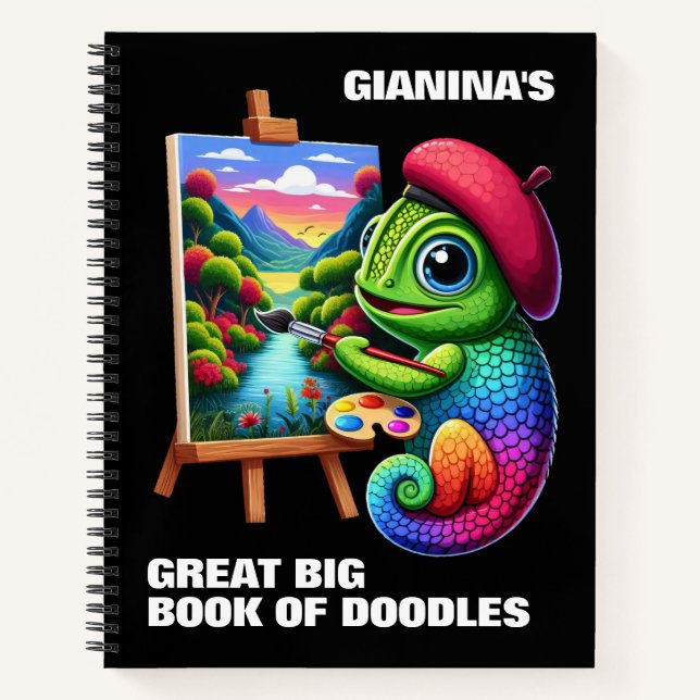 Carnet Funny Chameleons Comprendre la théorie des couleur (Devant)