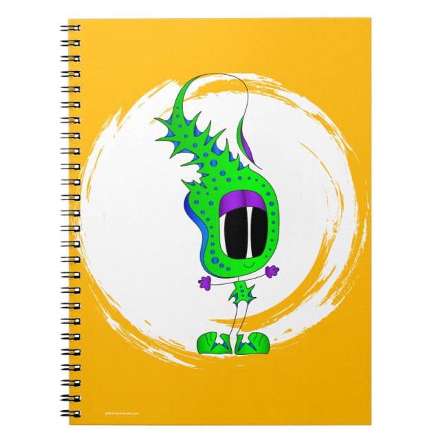 Carnet Funny, Colorful, Quirky, Cartoon Character (Devant)
