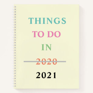 Carnet FUNNY CORONA VIRUS 2020 CADEAUX Les choses à faire