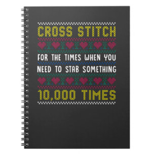 Carnet Funny Cross Stitch Humour Crafty Needlepoint Maman