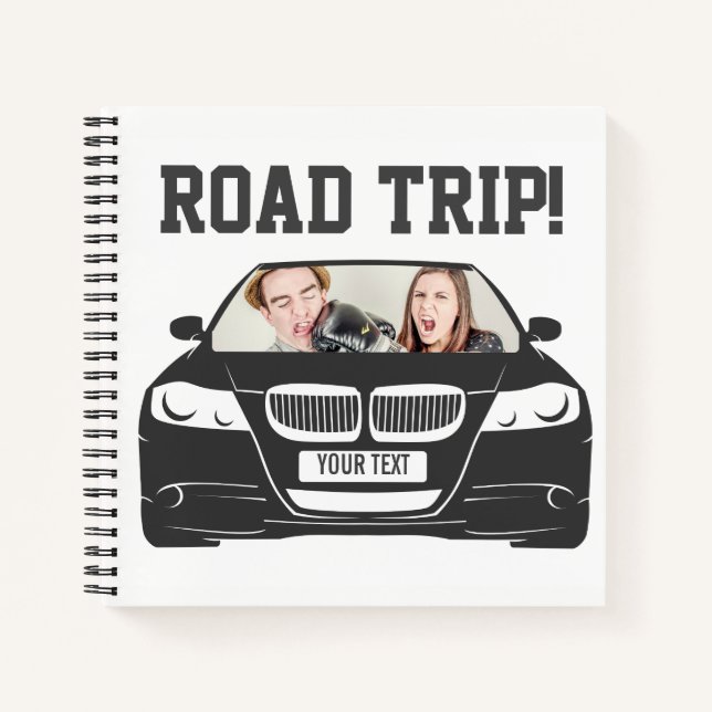 Carnet Funny Custom Car Photo Voyage routier (Devant)