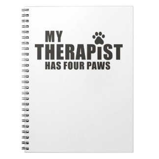 Carnet Funny Dog Mom Dad Gift! My Therapist Has Four Paws