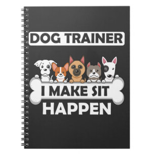 Carnet Funny Dog Trainer Humor Puppy Education