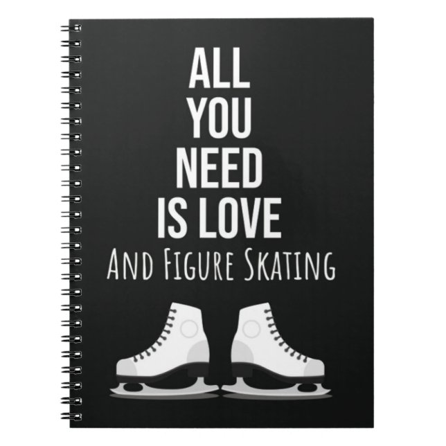 Carnet Funny Figure Skating Gifts Humor Ice Skater Winter (Devant)