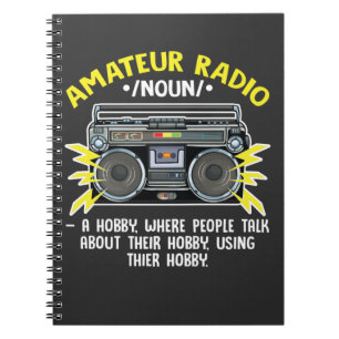 Carnet Funny Ham Radio Opérateur Amateur Radio Définition