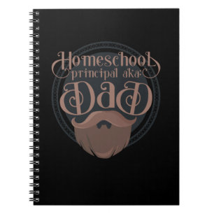 Carnet Funny Homeschool Papa Cadeau Principal Home School
