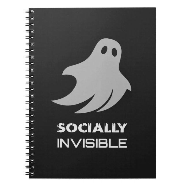 Carnet Funny Introvert Spooky Ghost (Devant)