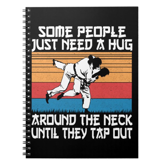 Carnet Funny Judo Jiu Jitsu Humour d'arts martiaux (Devant)